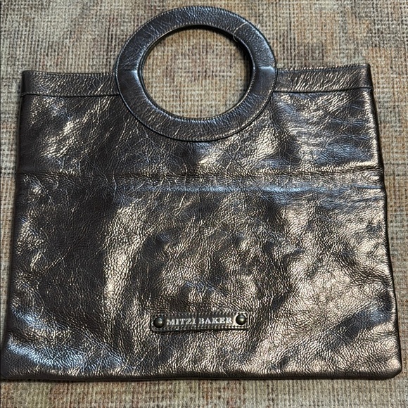 Mitzi Baker Metallic Tote Bag - Picture 1 of 4